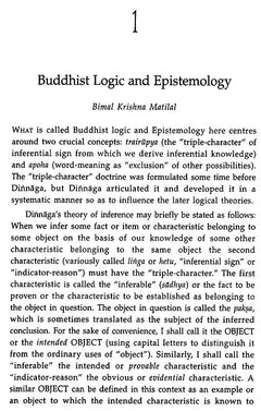 Page with “Buddhist Logic and Epistemology” heading and a written introduction section