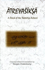 Atreyasiksa book cover with title text and subtitle A Sikṣā of the Taittirīya School