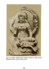 Seated Buddha-like figure with halo, stone sculpture against plain background