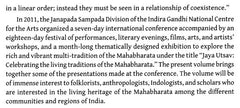 Book page text about a seven-day international conference and festival performances