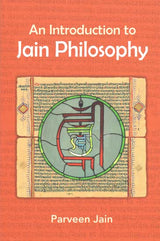 An Introduction to Jain Philosophy book cover with illustrated Jain symbol and title text