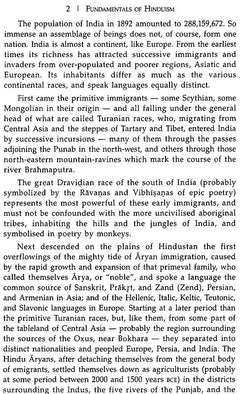Fundamentals of Hinduism page 2 with text about India’s population and migrants