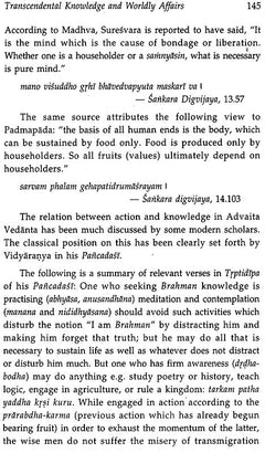 Page titled 'Transcendental Knowledge and Worldly Affairs' with quotations and verses
