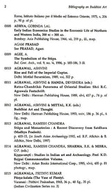 Bibliography entries page with numbered items and author names under “Bibliography on Buddhist Art”