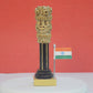 Decorative Ashoka Stambh Emblem with India Flag Home Office Desk