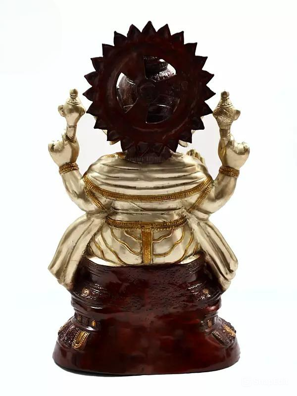 Brass Large Size Ganesha Sculpture (Height 35 Inches)