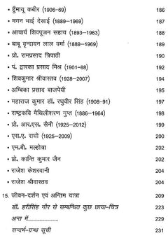 विषय-सूची निरंतर पृष्ठ, 186–231 पेज-नंबर के साथ बिंदु सूची