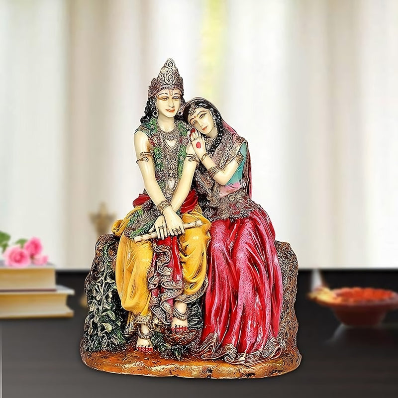AONA Resin Beautiful Radha Krishna Home Decor