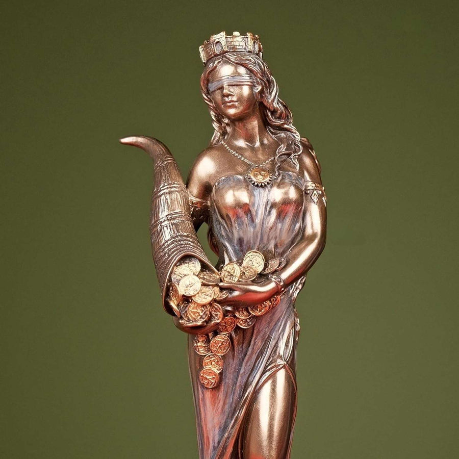 Resin Roman Goddess Fortuna (Height: 8inches) Craft Detail