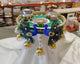 AONA Steel Handcrafted Pooja Thali for Raksha bandhan, Karva Chauth & Bhai Dooj (Peacock)