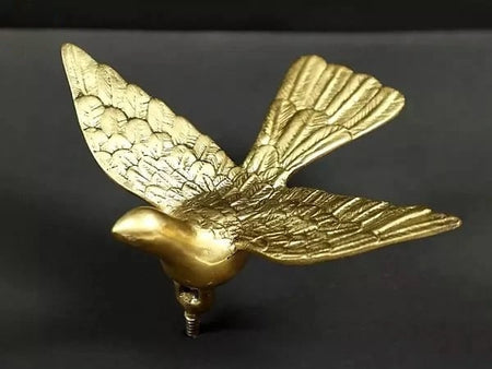 Brass Eagle Figurine Wall Decor (Height : 4 Inches)