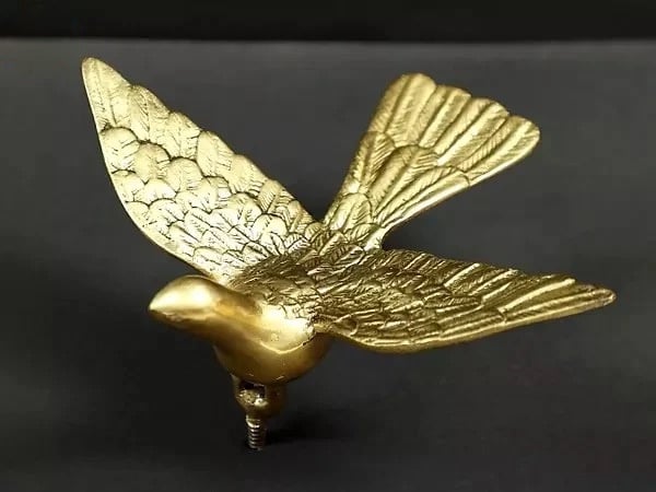 Brass Eagle Figurine Wall Decor (Height : 4 Inches)