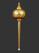 Decorative Brass Hanuman Mace (Gada) for Home Temple (Height:18 Inches)