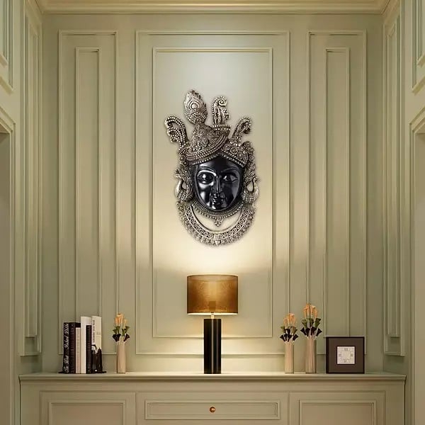 AONA Brass Shrinathji Wall Hanging