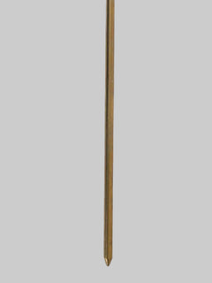 Brass trishul stem, straight pointed rod ornament