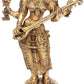 Four-Armed Standing Saraswati in Brass | Handmade - 23 Inch