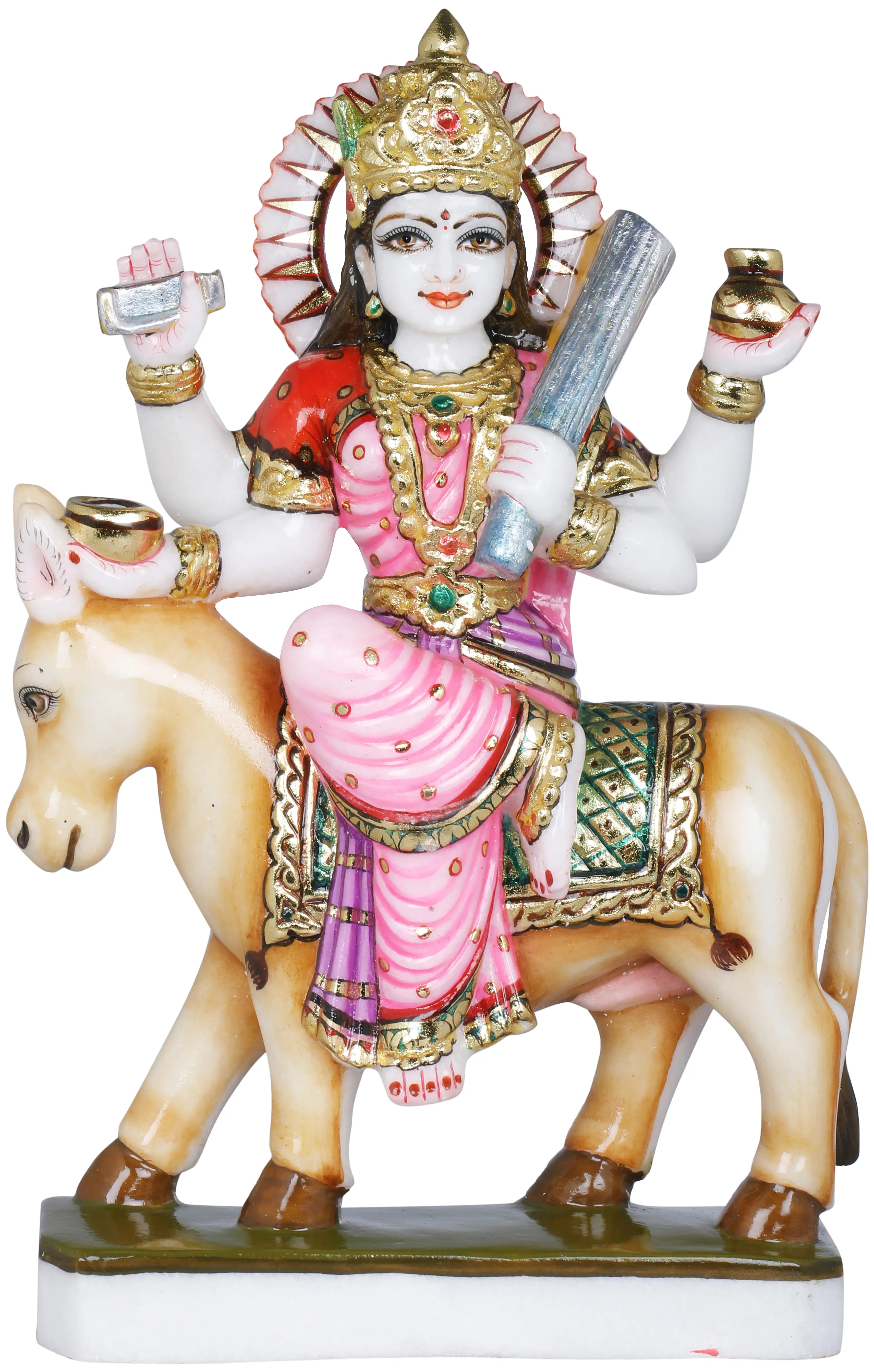 Marble Shitala Mata The Goddess Of Cleanliness Holding A Broom Stat Marble Shitala Mata The Goddess Of Cleanliness Holding A Broom Stat