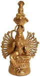 Brass Devi Padmavati - Mother of 23rd Tirthankara (Height: 27 cm)