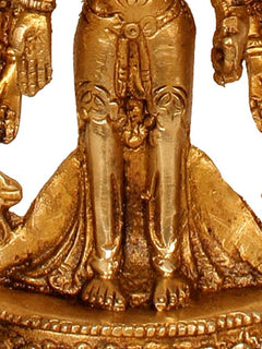 Brass Lord Avalokiteshvara Statue with Striking Aureole | Handmade Buddhist Sculpture for Home Decor (Height: 12 Inches)