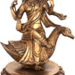 Goddess Saraswati Brass Idol | Handmade 13 inches