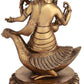 Goddess Saraswati Brass Idol | Handmade 13 inches