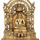 Brass Jain Tirthankara sculpture (Height: 12 inches)