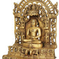 Brass Jain Tirthankara sculpture (Height: 12 inches)
