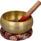 Brass Tibetan Buddhist OM Singing Bowl (Height: 8 cm)
