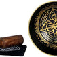 Brass Tibetan Sound Bowl with Vishwa Vajra Image (Height: 4.5 cm)
