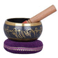 Brass Tibetan Buddhist Singing Bowl with Auspicious Mantras (Height: 7 cm)