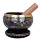 Brass Tibetan Buddhist OM Singing Bowl (Height: 7 inches)