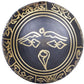Brass Golden Black Ashtamangala Singing Bowl (Height:6 cm)