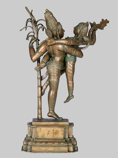 Handmade Bronze Panchaloha Statue of Devi Rati and Kamadeva | Traditional Lost-Wax Casting from Swamimalai (Height: 18 Inches)