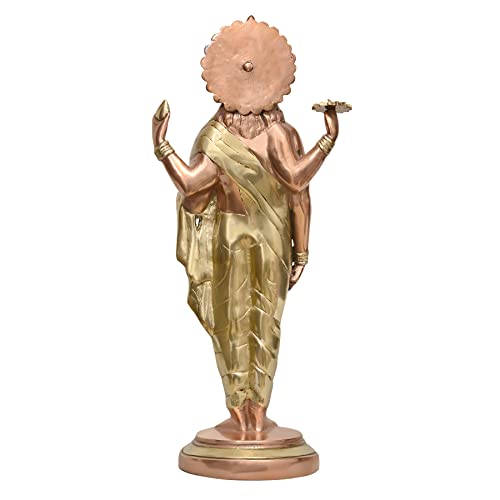 AONA Brass Dhanvantari The Physician of Gods Height 18 Inches