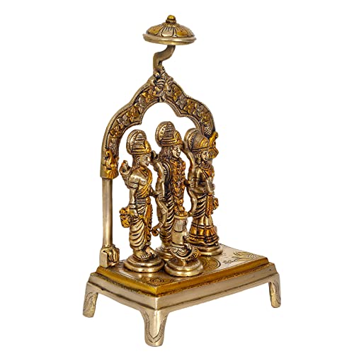 AONA Ram Darbar Brass Statue Home Decor Golden Height 9.5 Inch