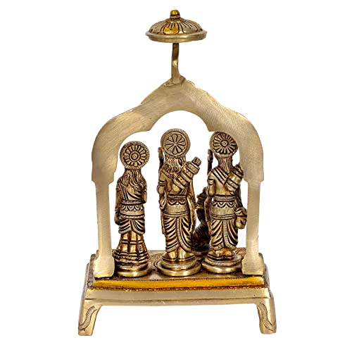 AONA Ram Darbar Brass Statue Home Decor Golden Height 9.5 Inch