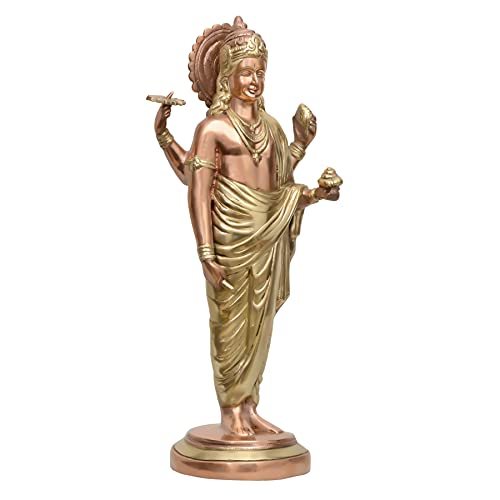 AONA Brass Dhanvantari The Physician of Gods Height 18 Inches