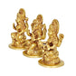 Brass Goddess Lakshmi Ganesha Saraswati Idol (Height 5 inch)