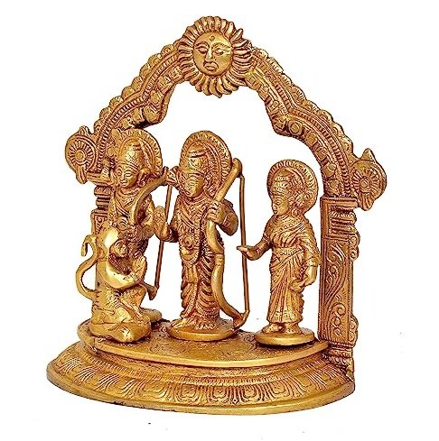 AONA Brass Ram Darbar Statue Idol for Home Decor Temple | Height : 7.5 inches