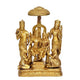 AONA Lord Rama with Family Ram Darbar with Hanuman Brass Statue (Height:15.5 Inches)