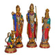 Brass Ram Darbar l Includes Ram, Sita, Laxman, Hanuman Murti Idol Statue Figurine l Height : 17 inches