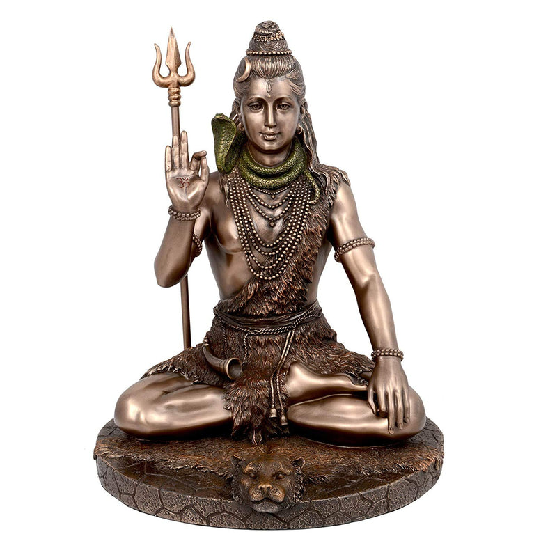 Resin Bonded Bronze Lord Shiva in Dhyana Mudra